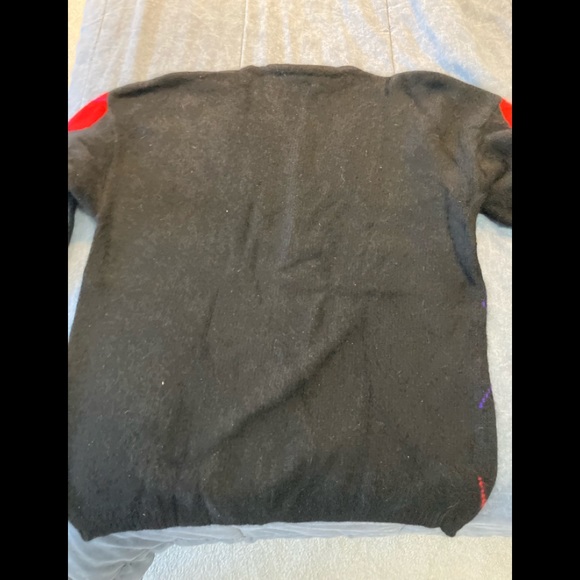 Argyle Angora lambs wool sweater.  Vintage soft and comfortable - Picture 2 of 5